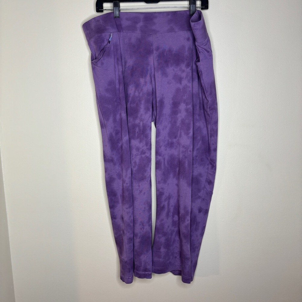 Weekends By Chicos Tie Dye Lounge Pants Purple Size 3